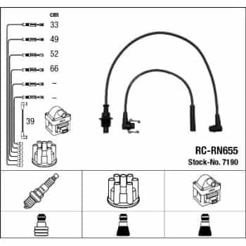 Kit de câbles d'allumage 7190 NGK