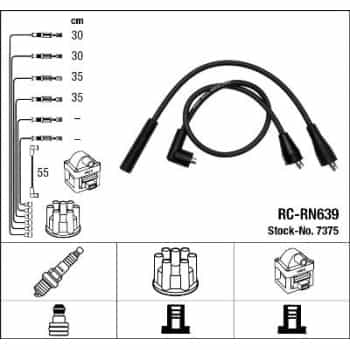 Kit de câbles d'allumage 7375 NGK