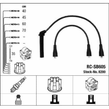 Kit de câbles d'allumage 8200 NGK