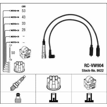 Kit de câbles d'allumage 8622 NGK