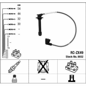 Kit de câbles d'allumage 8932 NGK