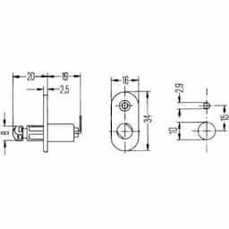 Interrupteur de porte 12V