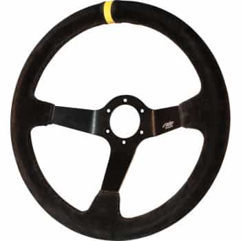 Volant Sport Simoni Racing Carrera 350mm - Daim Noir (Deep Dish 6cm)