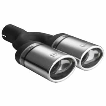 Embout d'échappement Ulter Sport - Double Ovale 95x65mm - Longueur 160mm - Fixation ->50mm - Inox