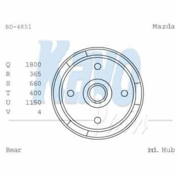 Tambour de frein BD-4851 Kavo parts