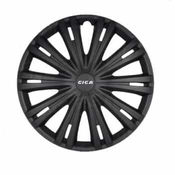 Jeu d'enjoliveurs Giga 13 pouces, noir mat