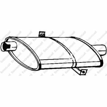 Silencieux central 130-161 Bosal