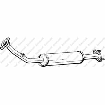 Silencieux avant 142-101 Bosal