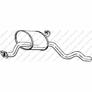 Silencieux central 154-025 Bosal