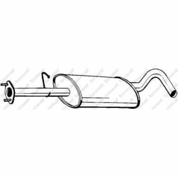 Silencieux central 154-081 Bosal