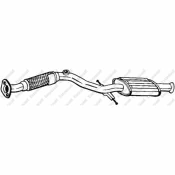 Silencieux avant 165-295 Bosal