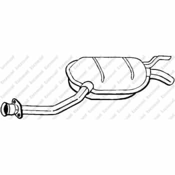 Silencieux central 175-123 Bosal