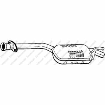 Silencieux central 175-135 Bosal