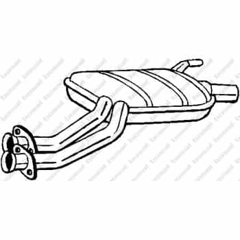 Silencieux central 175-237 Bosal