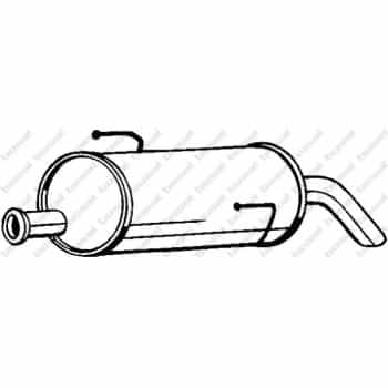 Silencieux arrière 190-001 Bosal