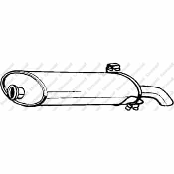Silencieux arrière 190-035 Bosal