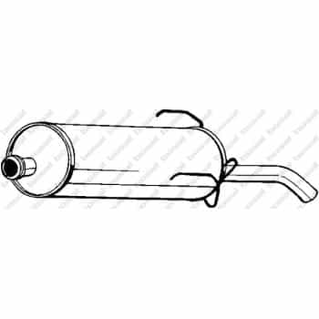 Silencieux arrière 190-807 Bosal