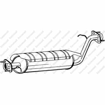 Silencieux central 211-381 Bosal