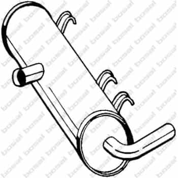 Silencieux central 215-709 Bosal