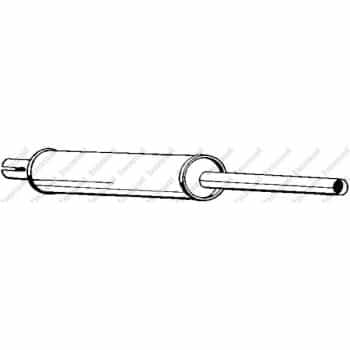 Silencieux avant 215-729 Bosal