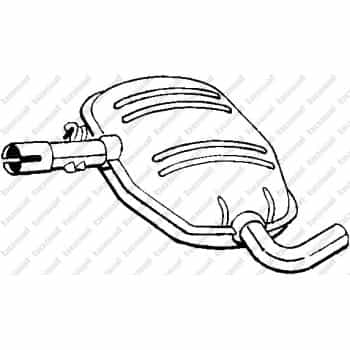 Silencieux central 227-069 Bosal