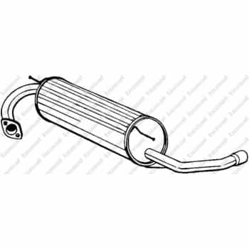 Silencieux arrière 228-003 Bosal