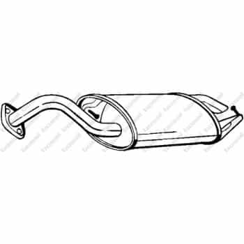 Silencieux arrière 228-073 Bosal
