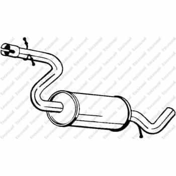 Silencieux central 233609 Bosal