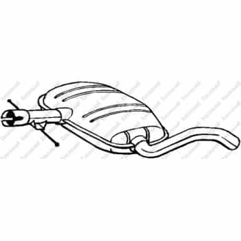 Silencieux central 233-703 Bosal