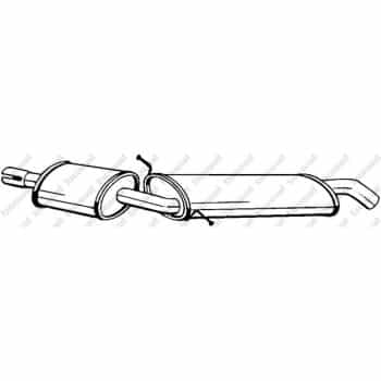 Silencieux central 279-167 Bosal