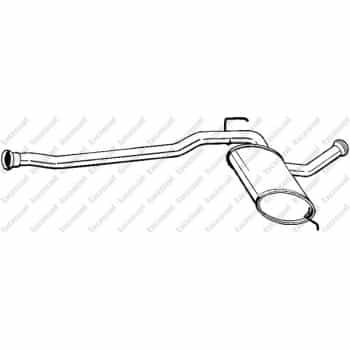 Silencieux central 279-523 Bosal
