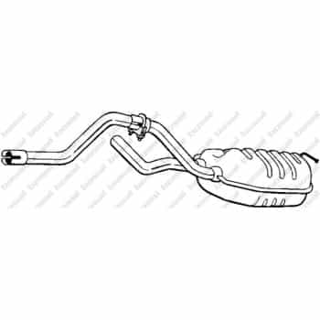 Silencieux arrière 279-597 Bosal