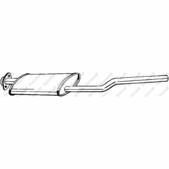 Silencieux central 279-717 Bosal