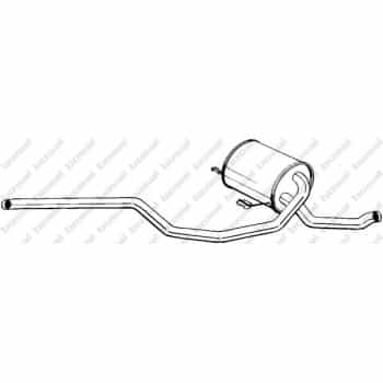 Silencieux central 279-909 Bosal