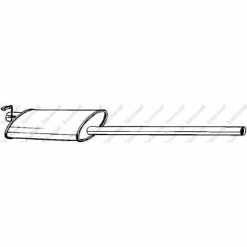 Silencieux central 280-631 Bosal