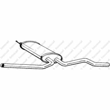 Silencieux central 281-197 Bosal