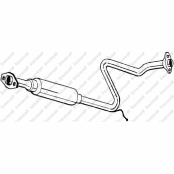 Silencieux central 281-387 Bosal