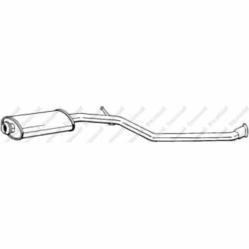 Silencieux central 282-335 Bosal
