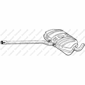 Silencieux central 282-551 Bosal