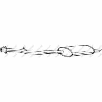 Silencieux arrière 283-285 Bosal