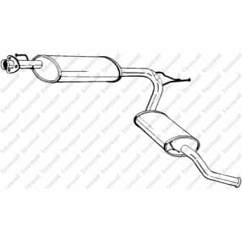 Silencieux arrière 283-581 Bosal