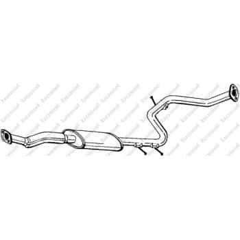 Silencieux central 283-767 Bosal