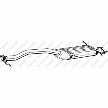 Silencieux central 283-873 Bosal