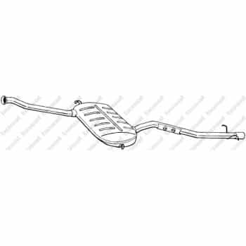 Silencieux central 291-119 Bosal
