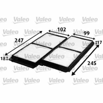 Filtre, air de l'habitacle CLIMFILTER COMFORT 715642 Valeo