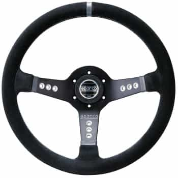 Volant Sport universel 'L777 Piuma' de Sparco - Alcantara Noir - Diamètre 350mm