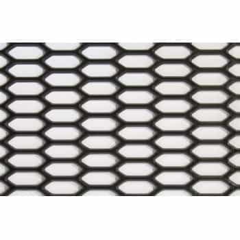 Treillis métallique Racing PP noir - HEX 30x11mm - 150x30cm