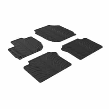 Tapis en caoutchouc pour Honda HR-V 8/2015- (T-Design 4 pièces + clips de montage)