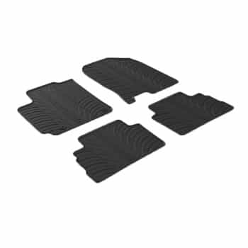Tapis en caoutchouc adaptés pour Hyundai Kona 10/2017- (profil en T 4 pièces)