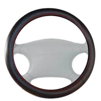 Couvre Volant Simoni Racing Cuir Artificiel Noir/Rouge